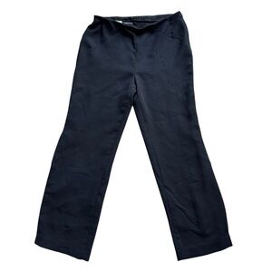 Akris Black Wide Leg Dress Pants sz 12 *needs TLC*